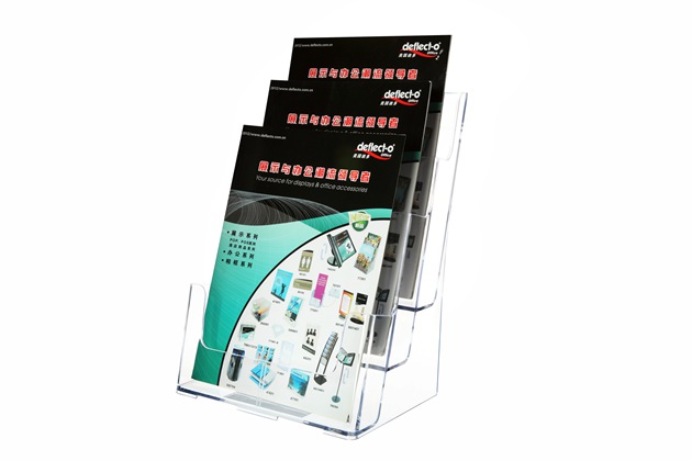 三層資料架有機玻璃制品77301